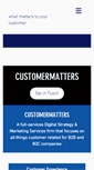 Mobile Screenshot of customermatters.ca